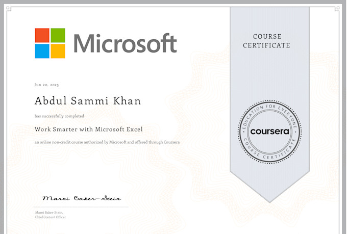 be your microsoft excel expert